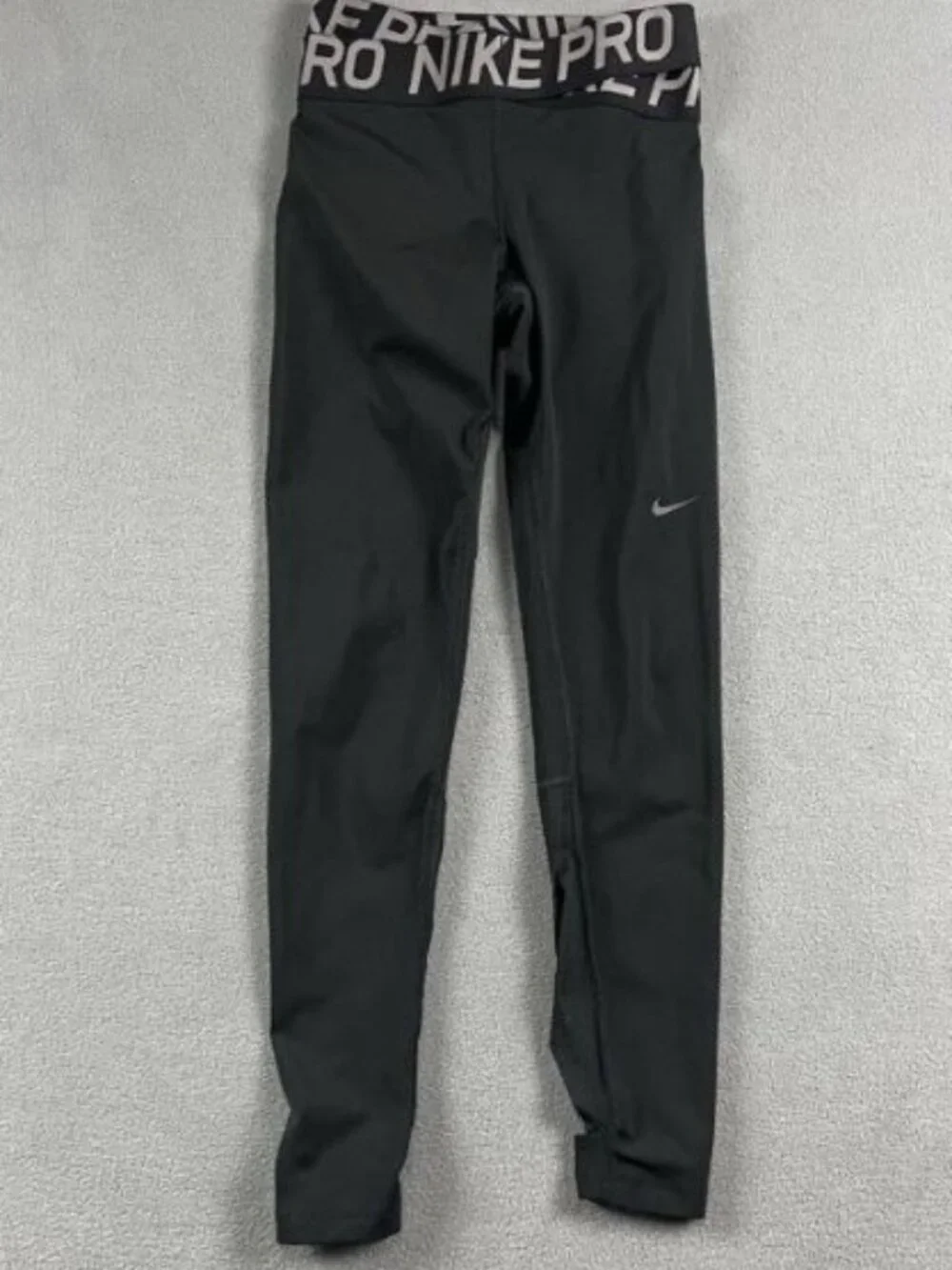 Nike Pro Pants Womens Size Medium Black Intertwist Leggings Athletic Gym Running